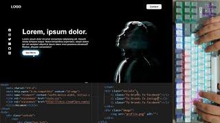 ASMR Programming - Coding a Website - With Html CSS -  No Talking