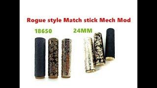 Rogue style Match Stick 18650 battery Mechanical Mod tube by Wejoytech