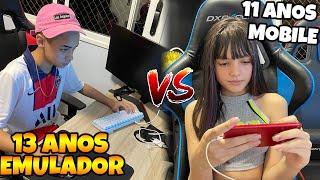 CRIANÇA DE 11 ANOS AMASSA PRO PLAYER EMULADOR NO X1! FREE FIRE