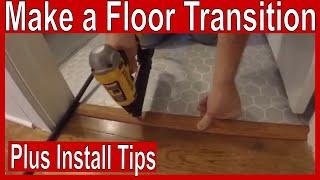 How to Make and Install a Floor Transition