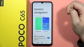 POCO C65: Change System Navigation - Enable Gestures Navigation #pocophone