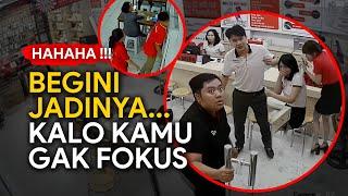 Hahaha! Begini Jadinya Kalo Kamu Gak Fokus | Video Lucu | Rekaman CCTV