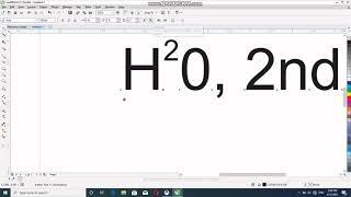 How to use subscript and superscript Corel Draw