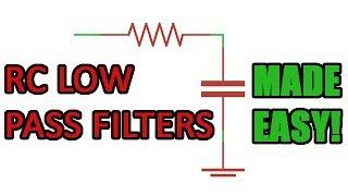 Passive RC low pass filter tutorial!