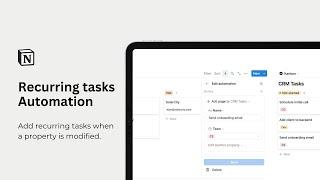 Notion recurring tasks automation