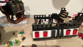 Lego set Pirates of barracuda bay Ship mod ( interior cannons, rowboat storage)