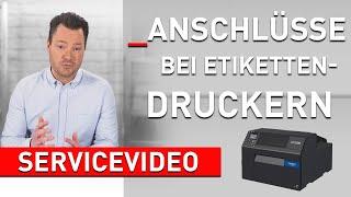 Anschlüsse bei Etikettendruckern | Etiketten für deine Produkte drucken | [Servicevideo]