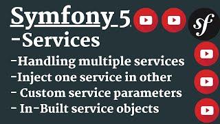 All about Services in Symfony 5 | Inject one service in other| Inbuilt service objects| Type hinting