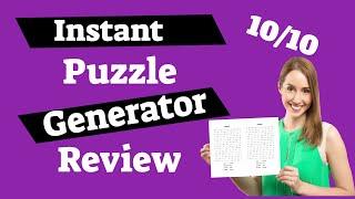 Instant Puzzle Generator Review - KDP Low Content Book Puzzle Generator 10/10