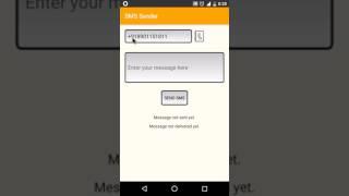 How to send sms programmatically in android
