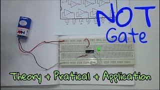 Logic Gates :- NOT Gate [ Theory + Practical + Application ] (In Hindi)