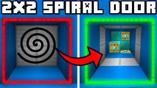  Minecraft Bedrock 1.19 | EASY 2x2 SPIRAL PISTON DOOR TUTORIAL!