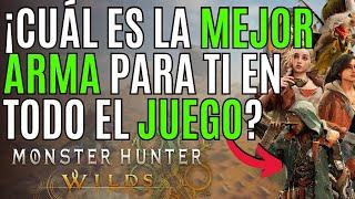 MONSTER HUNTER WILDS QUE ARMA es LA MEJOR para ti en MONSTER HUNTER WILDS TODAS las ARMAS en 1 MIN