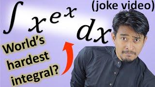 Doing the World's Hardest Integral (joke video)