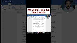 Ms Word Setting Book Mark #shorts #youtubeshorts #ytshorts