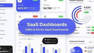 Figma CRM UI Kit for SaaS Dashboards Design Template