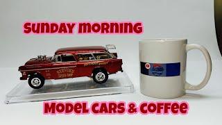 Sunday morning model cars and coffee!!