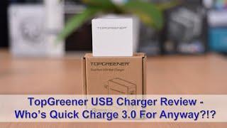 TOPGREENER Quick Charge 3.0 Dual Port USB Wall Charger vs USB Power Delivery Shootout!