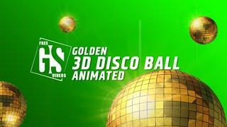 3D animated Disco ball | Full HD Green screen | Royalty free footage