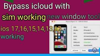 iCloud Tool Bypass new windows with signal/Sim/Network on  ios17/16/15 iPhone/iPad /iBypass Signal