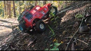 Rubicon red Scale 1/10 mudding extreme rc car offroad