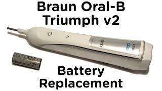 Battery Replacement Guide for Braun Oral-B Triumph v2 Toothbrush incl. 4000, 5000, 6000, 7000 Pro