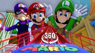 VR 360° Super Mario Roller Coaster