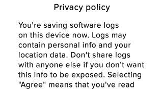 Privacy policy you're saving software logson this device now