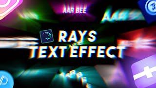 20+ Animated Text Effect for free | Rays Text Effect Preset | Alight Motion Text Animation Preset