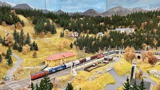 Riesige Modelleisenbahn Anlage Spur H0 - Deutsches Modellbahn Meisterwerk