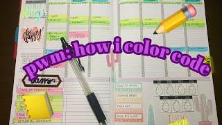 passion planner plan with me: how i color code