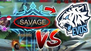 Dapat Savage Lawan EVOS Legend - Mobile Legends