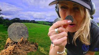 OMG A Charles 1st Shilling 1638 and A bronze age axe head with the mould found metal detecting