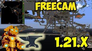 Minecraft FREECAM 1.21.3 - how to use (Spotlight) (Freecam Cheat Mod 1.21.3 FORGE & NEOFORGE)