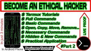 Full Basic Commands Of Termux | Hidden Termux Commands | Become An Ethical Hacker Part 2