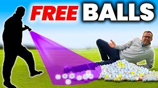 HOW TO GET FREE GOLF BALLS FOR LIFE - WITH UV FLASHLIGHT 