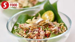 Retro Recipe: Kerabu bunga kantan ikan bilis