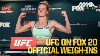 UFC on FOX 20 Official Weigh-Ins