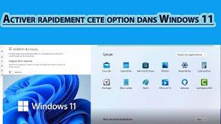 Désactiver rapidement cette option dans Windows 11 pour accélérer votre PC.