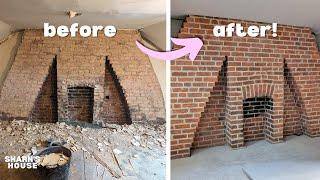 How to clean internal bricks on a fireplace | Sharn's House