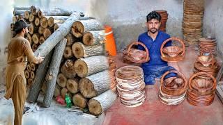 Process of Making Wooden Dry Fruit Basket |  Amazing Woodworking Projects