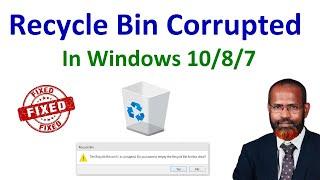 How To Fix Recycle Bin Corrupted In Windows 10