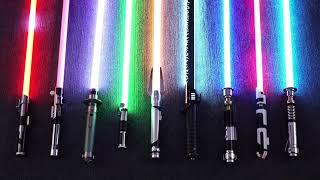 My Neopixel Lightsaber Collection! #Damiensaber