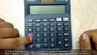 How to Check Casio Calculator Whether it is Original