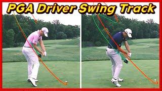 PGA Top Rankers' Vairous Driver Swing Tracers