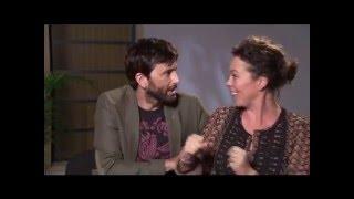 David Tennant and Olivia Colman speaking French and Olivia Colman's Jodie Whittaker impression