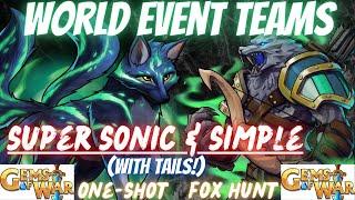 Gems of War World Event Teams Fox Hunt | 2 Teams High & Low Level for the World Event to get done ez