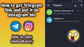 How To Add Telegram Link On Instagram Bio