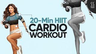 20-Min Calorie Killer HIIT Cardio Workout  | Shilpa Shetty Fitness Programs