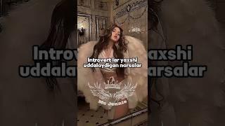 Introvertlar yaxshi uddalaydigan narsalar #trending #aesthetic #foryou #reels #new #relax #viral